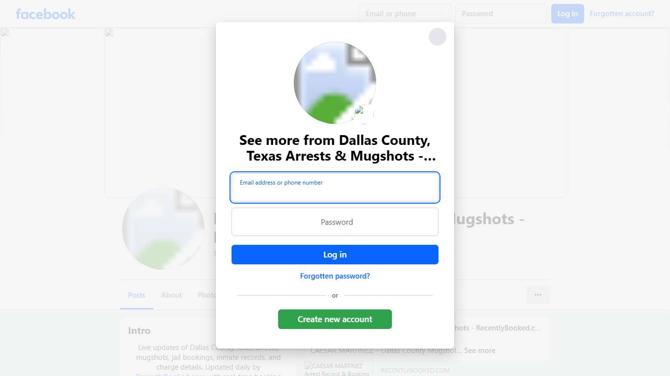 Dallas County, Texas Arrests & Mugshots - RecentlyBooked.com Facebook