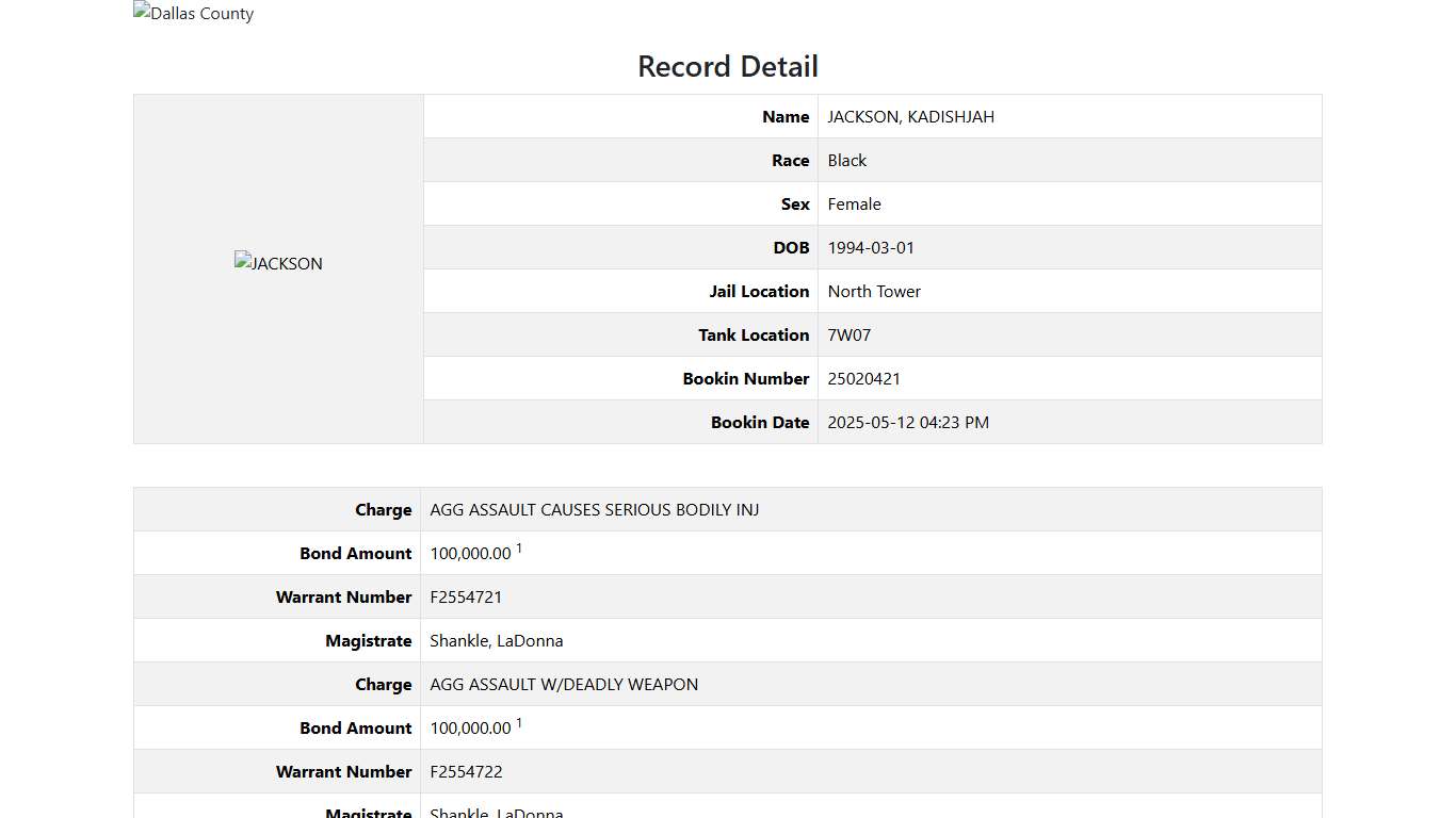 Dallas County Online Jail Search