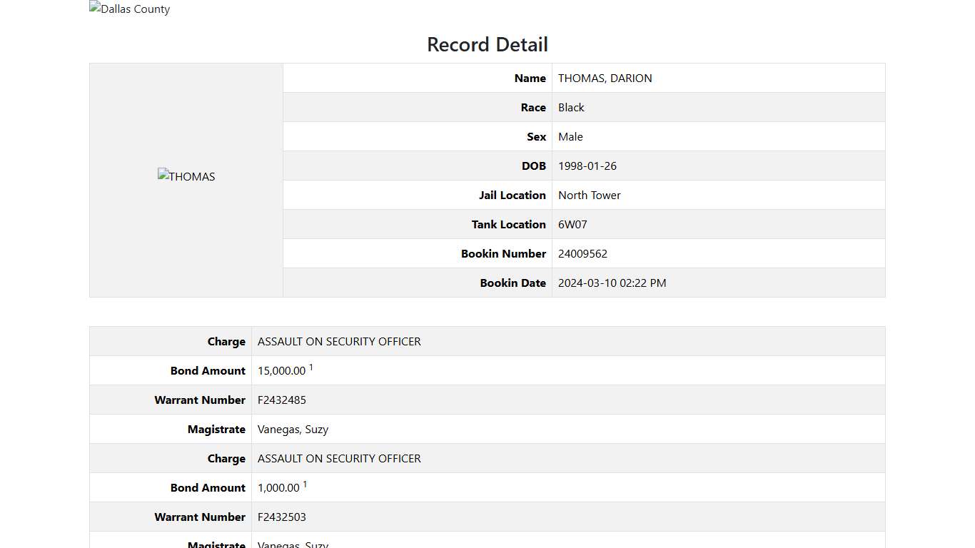 Dallas County Online Jail Search